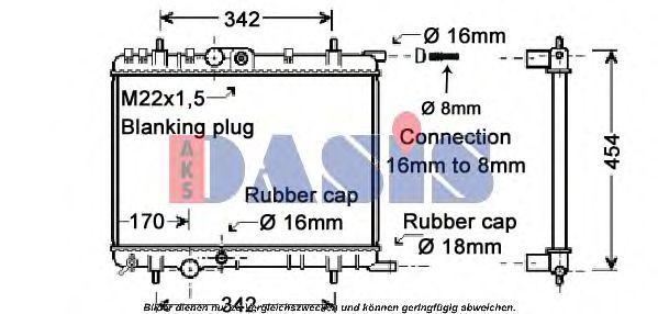AKS DASIS 060057N Радиатор, охлаждение двигателя для PEUGEOT (Пежо) AKS DASIS 060057N Радиатор, охлаждение двигателя для PEUGEOT (Пежо)