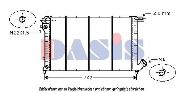 AKS DASIS 060880N Радиатор, охлаждение двигателя для PEUGEOT (Пежо) AKS DASIS 060880N Радиатор, охлаждение двигателя для PEUGEOT (Пежо)