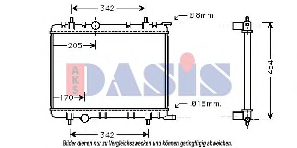 AKS DASIS 061130N Радиатор, охлаждение двигателя для CITROËN BERLINGO (CитроËн Берлинго) AKS DASIS 061130N Радиатор, охлаждение двигателя для CITROËN BERLINGO (CитроËн Берлинго)
