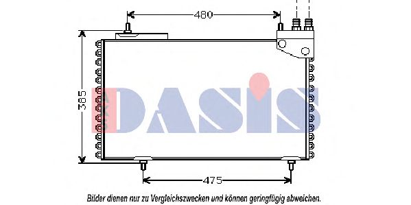 AKS DASIS 062000N Конденсатор, кондиционер для CITROëN (Cитроëн) AKS DASIS 062000N Конденсатор, кондиционер для CITROëN (Cитроëн)