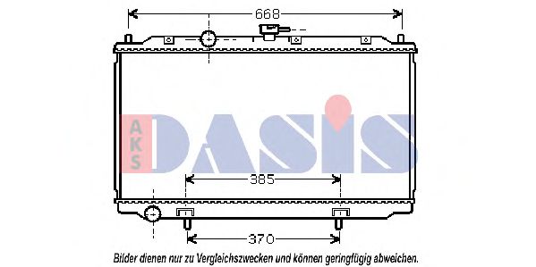 AKS DASIS 070077N Радиатор, охлаждение двигателя для NISSAN (Ниссан) AKS DASIS 070077N Радиатор, охлаждение двигателя для NISSAN (Ниссан)