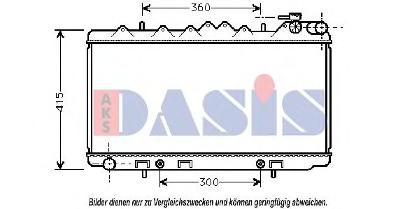 AKS DASIS 070670N Радиатор, охлаждение двигателя для NISSAN PRIMERA (Ниссан Примера) AKS DASIS 070670N Радиатор, охлаждение двигателя для NISSAN PRIMERA (Ниссан Примера)