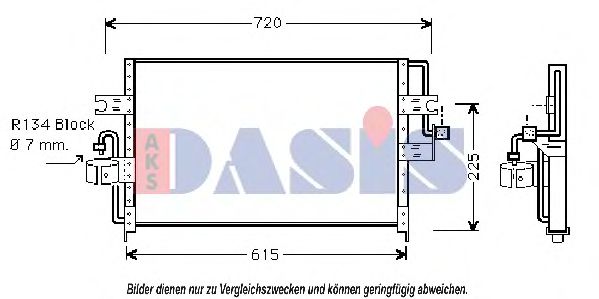 AKS DASIS 072150N Конденсатор, кондиционер для NISSAN PRIMERA (Ниссан Примера) AKS DASIS 072150N Конденсатор, кондиционер для NISSAN PRIMERA (Ниссан Примера)