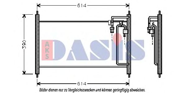 AKS DASIS 072180N Конденсатор, кондиционер для NISSAN (Ниссан) AKS DASIS 072180N Конденсатор, кондиционер для NISSAN (Ниссан)