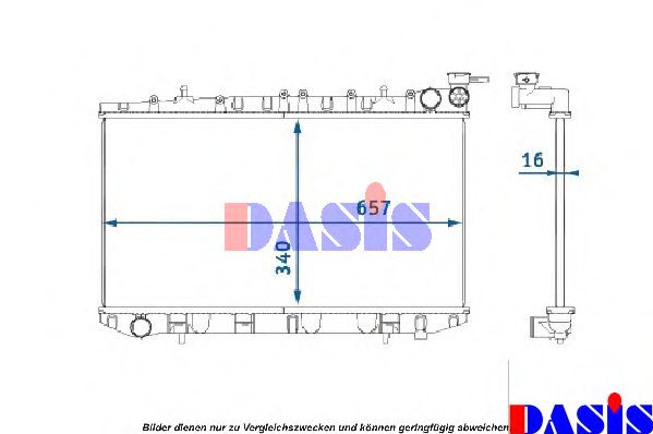 AKS DASIS 072250N Радиатор, охлаждение двигателя для NISSAN PRIMERA (Ниссан Примера) AKS DASIS 072250N Радиатор, охлаждение двигателя для NISSAN PRIMERA (Ниссан Примера)