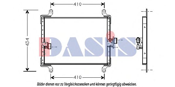 AKS DASIS 082270N Конденсатор, кондиционер для CITROëN (Cитроëн) AKS DASIS 082270N Конденсатор, кондиционер для CITROëN (Cитроëн)