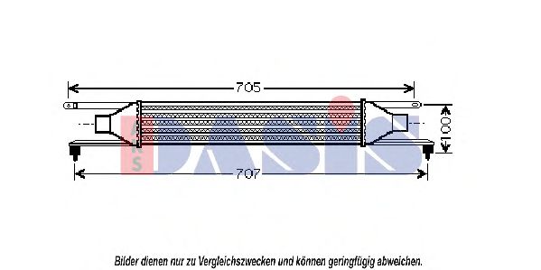 AKS DASIS 087007N Интеркулер для FIAT (Фиат) AKS DASIS 087007N Интеркулер для FIAT (Фиат)