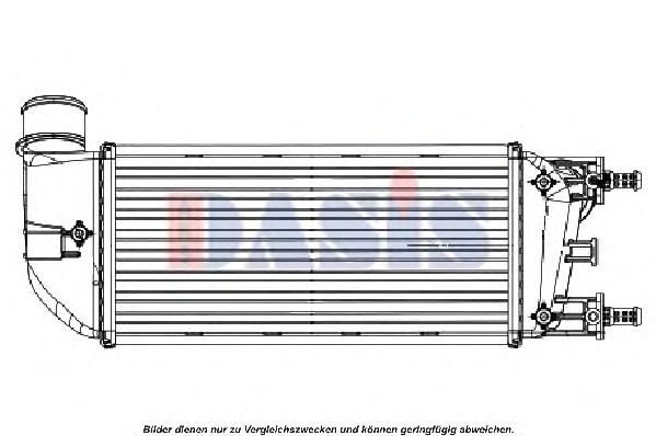 AKS DASIS 087014N Интеркулер для FIAT 500 (Фиат 500) AKS DASIS 087014N Интеркулер для FIAT 500 (Фиат 500)