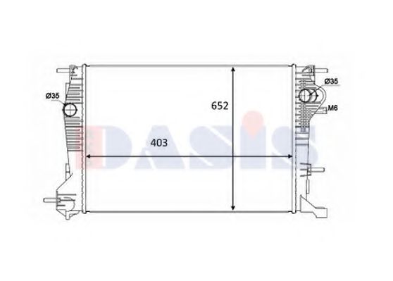 AKS DASIS 090115N Радиатор, охлаждение двигателя механическая коробка передач для FORD FOCUS III (Форд Фокус 3) AKS DASIS 090115N Радиатор, охлаждение двигателя механическая коробка передач для FORD FOCUS III (Форд Фокус 3)