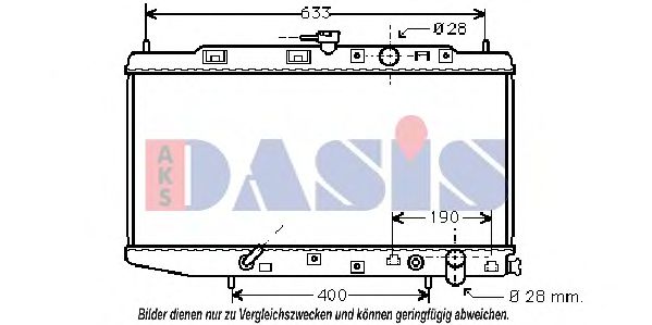 AKS DASIS 100330N Радиатор, охлаждение двигателя для HONDA CRX II (Хонда Cрх 2) AKS DASIS 100330N Радиатор, охлаждение двигателя для HONDA CRX II (Хонда Cрх 2)