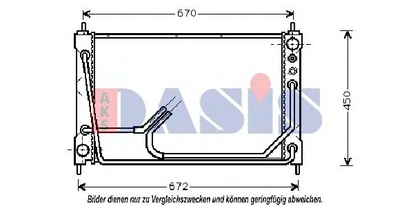 AKS DASIS 100960N Радиатор, охлаждение двигателя для HONDA (Хонда) AKS DASIS 100960N Радиатор, охлаждение двигателя для HONDA (Хонда)