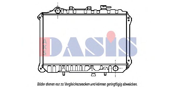 AKS DASIS 110130N Радиатор, охлаждение двигателя для MAZDA 626 II (Мазда 626 2) AKS DASIS 110130N Радиатор, охлаждение двигателя для MAZDA 626 II (Мазда 626 2)