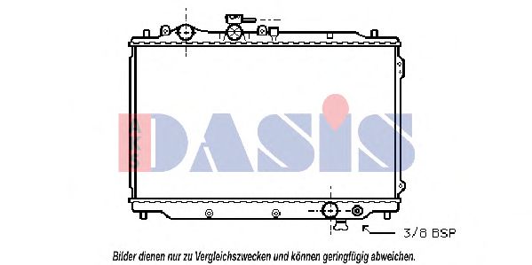 AKS DASIS 110510N Радиатор, охлаждение двигателя для MAZDA 626 III (Мазда 626 3) AKS DASIS 110510N Радиатор, охлаждение двигателя для MAZDA 626 III (Мазда 626 3)