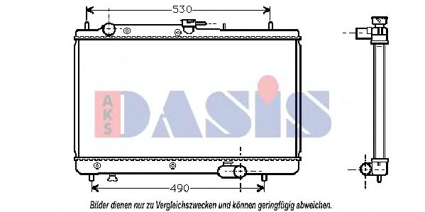 AKS DASIS 111020N Радиатор, охлаждение двигателя для KIA MENTOR (Киа Мэнтор) AKS DASIS 111020N Радиатор, охлаждение двигателя для KIA MENTOR (Киа Мэнтор)