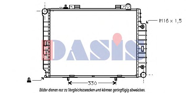 AKS DASIS 120580N Радиатор, охлаждение двигателя 