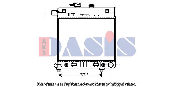 AKS DASIS 120840N Радиатор, охлаждение двигателя<br >механическая коробка передач 