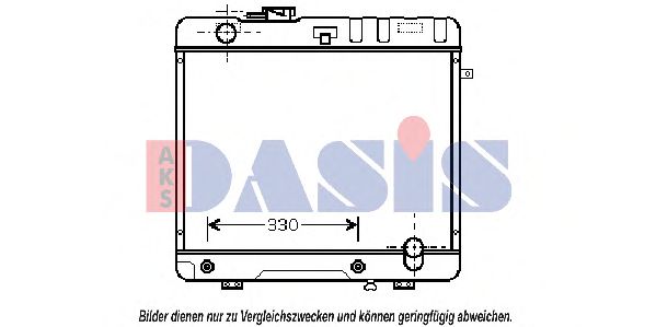 AKS DASIS 120870N Радиатор, охлаждение двигателя 