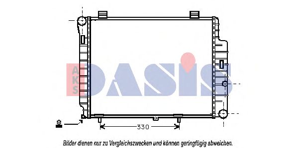AKS DASIS 120900N Радиатор, охлаждение двигателя 