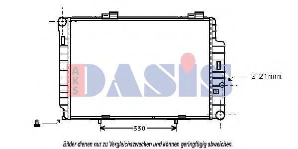 AKS DASIS 121970N Радиатор, охлаждение двигателя 