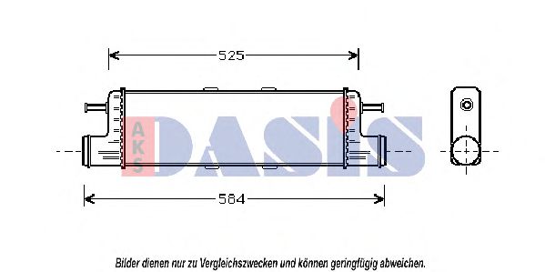 AKS DASIS 127010N Интеркулер 