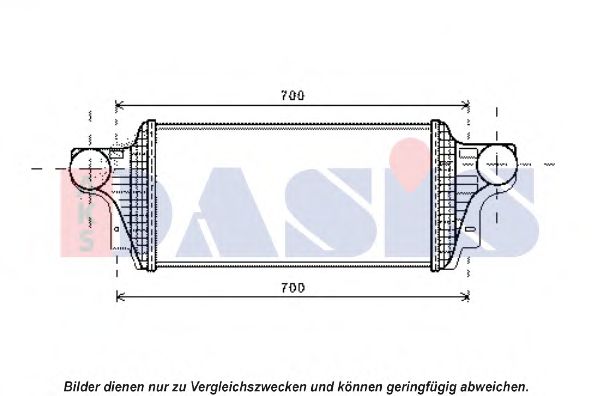 AKS DASIS 127014N Интеркулер 