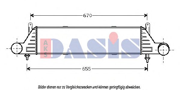 AKS DASIS 127040N Интеркулер 