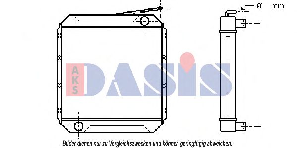 AKS DASIS 130330T Радиатор, охлаждение двигателя 