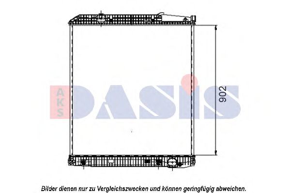 AKS DASIS 132080S Радиатор, охлаждение двигателя<br >для транспортных средств с без кондиционером 
