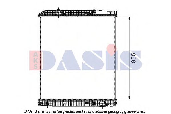 AKS DASIS 132100S Радиатор, охлаждение двигателя<br >механическая коробка передач 
