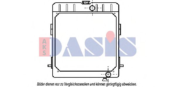 AKS DASIS 133740N Радиатор, охлаждение двигателя 