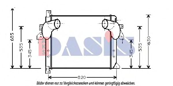 AKS DASIS 137070N Интеркулер 