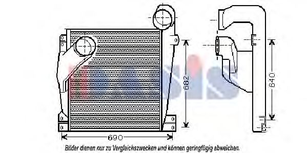 AKS DASIS 137120N Интеркулер 