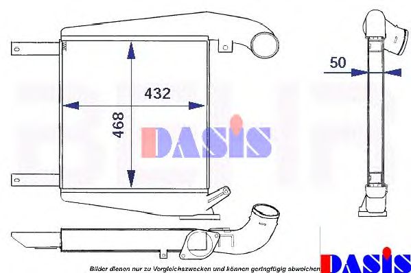 AKS DASIS 137390N Интеркулер 