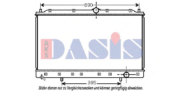 AKS DASIS 140063N Радиатор, охлаждение двигателя<br >механическая коробка передач 