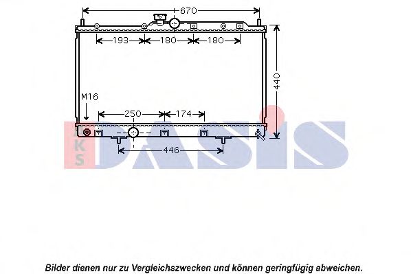 AKS DASIS 140081N Радиатор, охлаждение двигателя<br >механическая коробка передач 