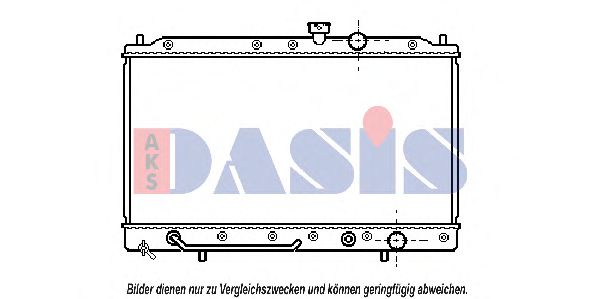 AKS DASIS 140130N Радиатор, охлаждение двигателя 