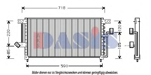 AKS DASIS 142040N Конденсатор, кондиционер для MITSUBISHI (Митсубиши/митсубиси) AKS DASIS 142040N Конденсатор, кондиционер для MITSUBISHI (Митсубиши/митсубиси)