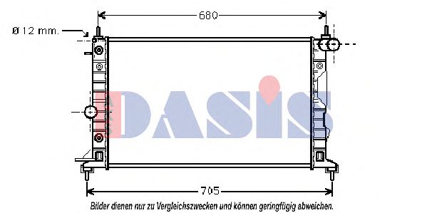 AKS DASIS 150022N Радиатор, охлаждение двигателя 