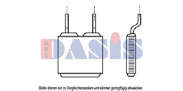 AKS DASIS 159040N Теплообменник, отопление салона для OPEL CORSA B (Опель Корса б) AKS DASIS 159040N Теплообменник, отопление салона для OPEL CORSA B (Опель Корса б)