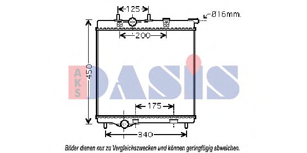 AKS DASIS 160019N Радиатор, охлаждение двигателя для PEUGEOT (Пежо) AKS DASIS 160019N Радиатор, охлаждение двигателя для PEUGEOT (Пежо)