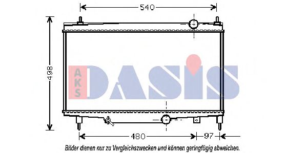 AKS DASIS 160031N Радиатор, охлаждение двигателя для PEUGEOT (Пежо) AKS DASIS 160031N Радиатор, охлаждение двигателя для PEUGEOT (Пежо)