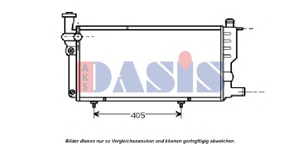 AKS DASIS 161360N Радиатор, охлаждение двигателя для PEUGEOT 205 I (Пежо 205 и) AKS DASIS 161360N Радиатор, охлаждение двигателя для PEUGEOT 205 I (Пежо 205 и)