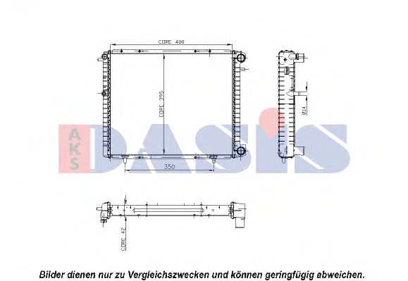 AKS DASIS 180310N Радиатор, охлаждение двигателя для RENAULT (Рено) AKS DASIS 180310N Радиатор, охлаждение двигателя для RENAULT (Рено)
