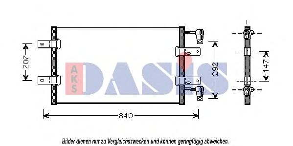 AKS DASIS 182022N Конденсатор, кондиционер для OPEL (Опель) AKS DASIS 182022N Конденсатор, кондиционер для OPEL (Опель)