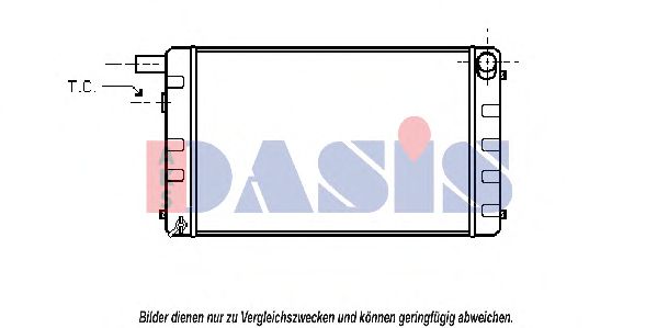 AKS DASIS 190090N Радиатор, охлаждение двигателя для SAAB (Сааб)