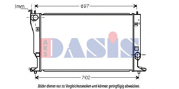 AKS DASIS 210000N Радиатор, охлаждение двигателя для TOYOTA (Тойота/тоета) AKS DASIS 210000N Радиатор, охлаждение двигателя для TOYOTA (Тойота/тоета)
