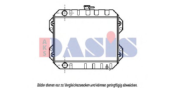 AKS DASIS 210790N Радиатор, охлаждение двигателя для TOYOTA COROLLA (Тойота/тоета Cоролла)