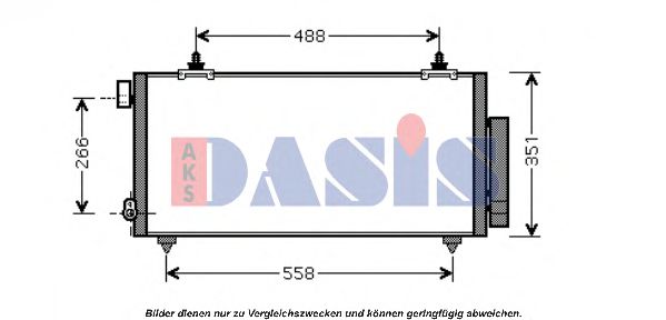 AKS DASIS 212046N Конденсатор, кондиционер 08 2002 для TOYOTA CELICA (Тойота/тоета Cэлиcа) AKS DASIS 212046N Конденсатор, кондиционер 08 2002 для TOYOTA CELICA (Тойота/тоета Cэлиcа)