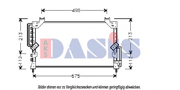 AKS DASIS 212490N Конденсатор, кондиционер для LEXUS ES (Лексус Эс) AKS DASIS 212490N Конденсатор, кондиционер для LEXUS ES (Лексус Эс)