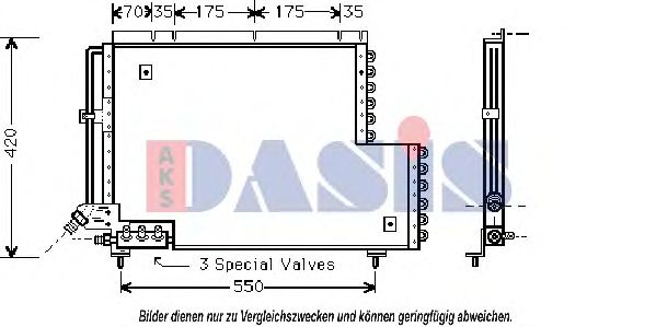 AKS DASIS 222120N Конденсатор, кондиционер для VOLVO (Вольво) AKS DASIS 222120N Конденсатор, кондиционер для VOLVO (Вольво)